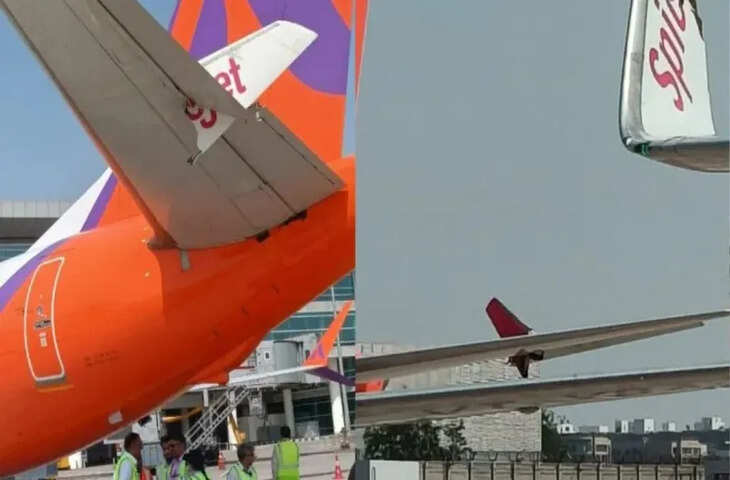 SpiceJet और Akasa Air के विंग टकराने से दिल्ली एयरपोर्ट पर मचा हड़कंप, कम्पनियों ने बताया कैसे हुआ हादसा&nbsp;