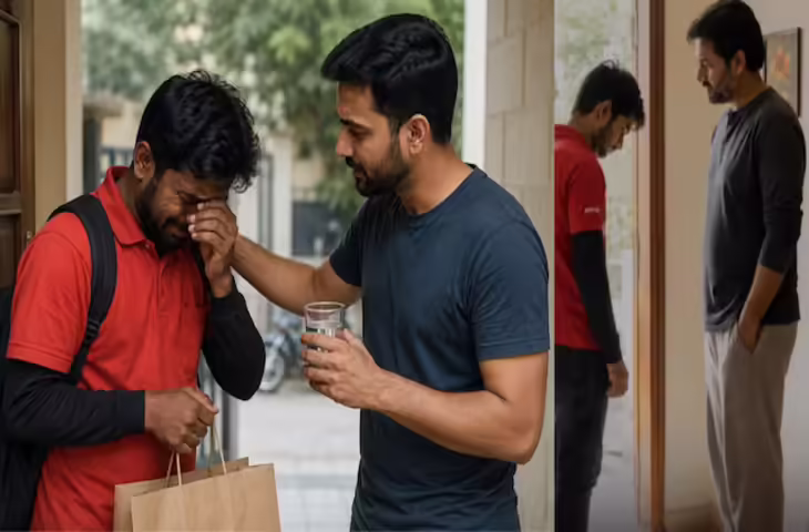 मां की हालत सुन टूट गया डिलीवरी बॉय, ग्राहक ने बढ़ाया मदद का हाथ; इंसानियत की मिसाल बनी भावुक कहानी