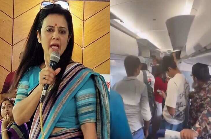फ्लाइट में महुआ मोइत्रा को देखते ही लगे &lsquo;पिशी चोर, भाईपो चोर&rsquo; के नारे, सोशल मीडिया पर वीडियो वायरल&nbsp;