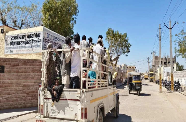 रबी फसल कटाई के साथ बढ़ी श्रमिकों की मांग, रामदेवरा में प्रवासी मजदूरों की आमद तेज