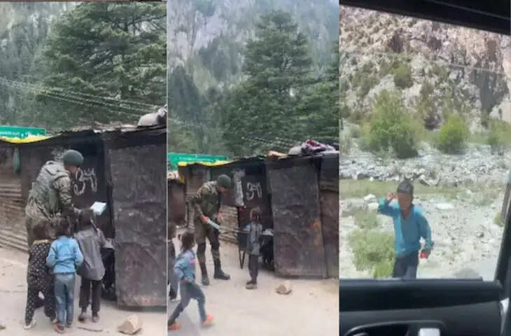 सेना के जवानों ने बच्चों को बांटे तोहफे, मासूम सलामी ने जीता दिल; भावुक कर देने वाला वीडियो वायरल