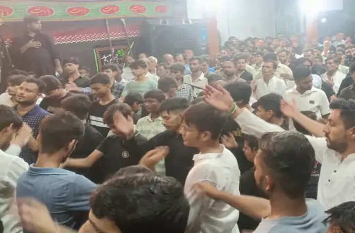 संभल के सिरसी में रातभर हुई शब्बेदारी, 18 अंजुमनों ने शोहदा-ए-कर्बला को पेश किया पुरसा