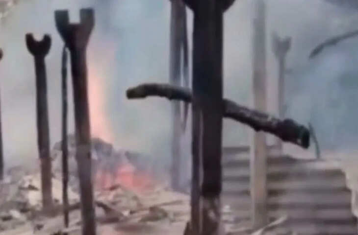 समस्तीपुर के बरबट्टा गांव में भीषण आग से बुजुर्ग महिला की मौत