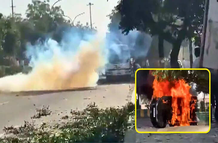 ग्रेटर नोएडा में मजदूरों का प्रदर्शन उग्र, पुलिस से झड़प; आंसू गैस से हालात काबू में