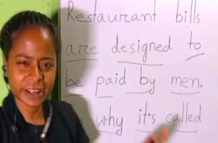 &lsquo;Menu = Men + U&rsquo; वाला मजेदार तर्क, युवती का वीडियो देखकर लोग हुए लोटपोट