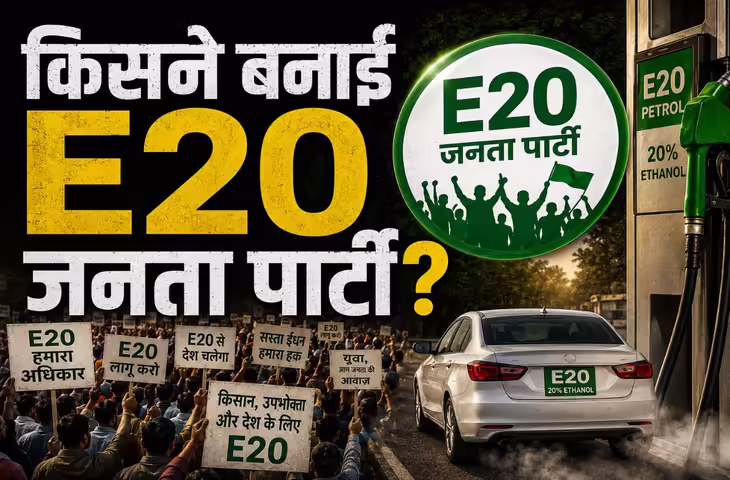 CJP के बाद चर्चा में आई E20 जनता पार्टी पेट्रोल को लेकर उठाई ये बड़ी मांग, आखिर किसने बनाई ये पार्टी&nbsp;