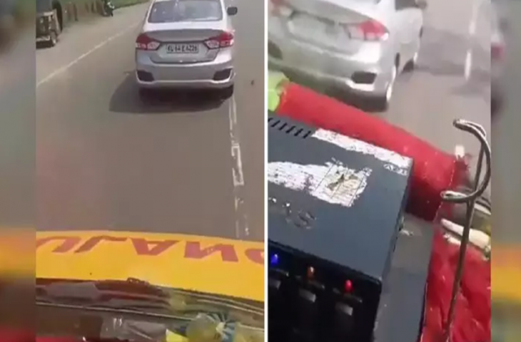 एम्बुलेंस बजाती रही सायरन, कार चालक ने नहीं दी साइड, लगा 2.5 लाख जुर्माना, DL कैंसिल