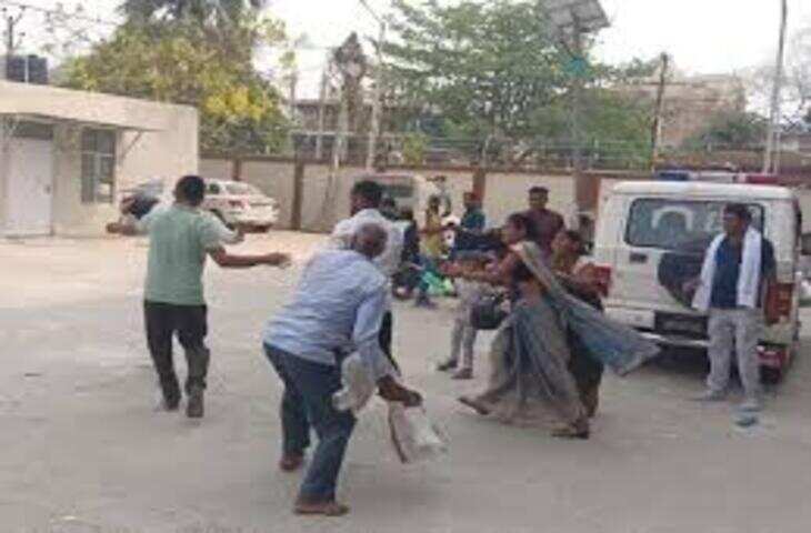 गयाजी महिला थाने में सास-बहू के बीच झगड़ा, हेलमेट से मारपीट का वीडियो वायरल