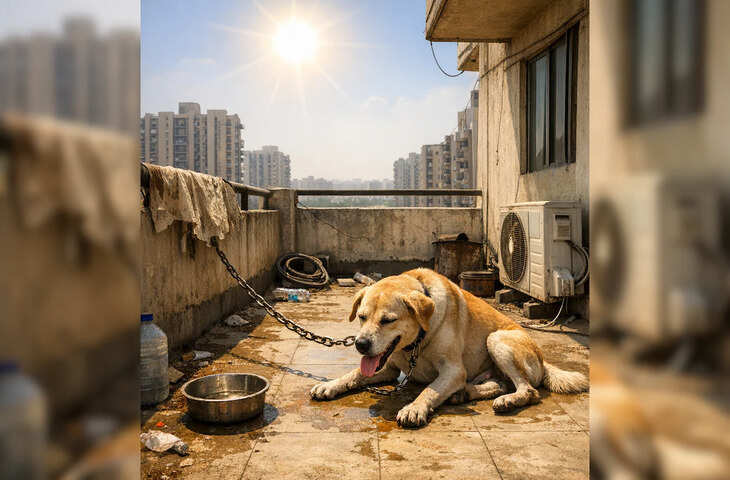 Viral Clip: तपती धूप में कुत्ते को बांधने पर उठे सवाल, इंटरनेट पर फूटा गुस्सा, यूजर्स ने की सख्त कार्यवाही की मांग&nbsp;