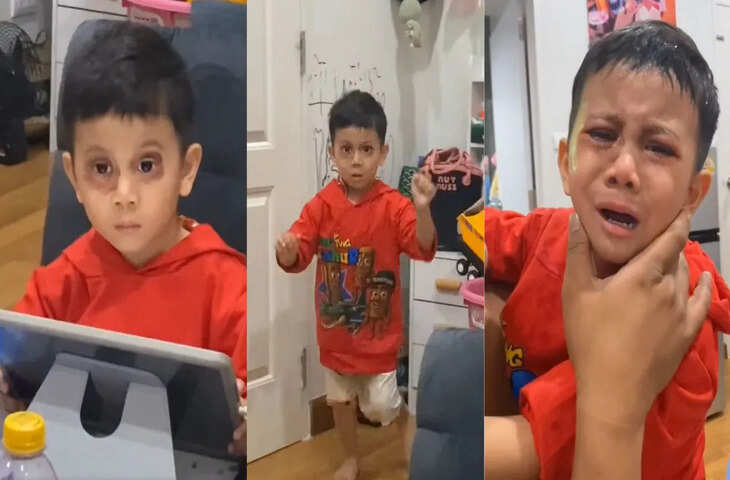 Viral Parenting Video: आईपैड से दूर करने के लिए पिता ने अपनाई अनोखी ट्रिक, डर के मारे रोने लगा बच्चा&nbsp;