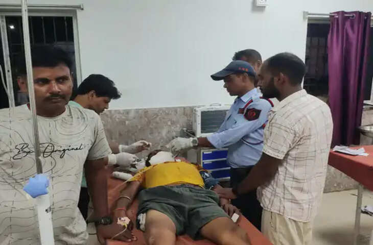 भागलपुर में निर्माणाधीन फोरलेन पर हादसा, बिस्कुट विक्रेता गंभीर घायल; मायागंज अस्पताल रेफर