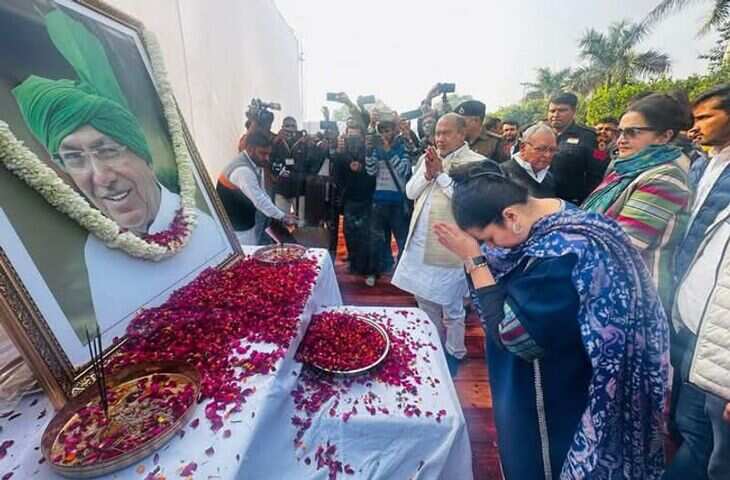 पूर्व सीएम ओम प्रकाश चौटाला को श्रद्धांजलि देने का सिलसिला जारी