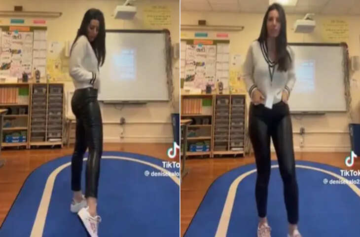 इसमें दिक्कत क्या है... स्कूल में क्लब पैंट पहनकर पहुंच गईं महिला टीचर, वायरल हुआ Video, लोग करने लगे सवाल