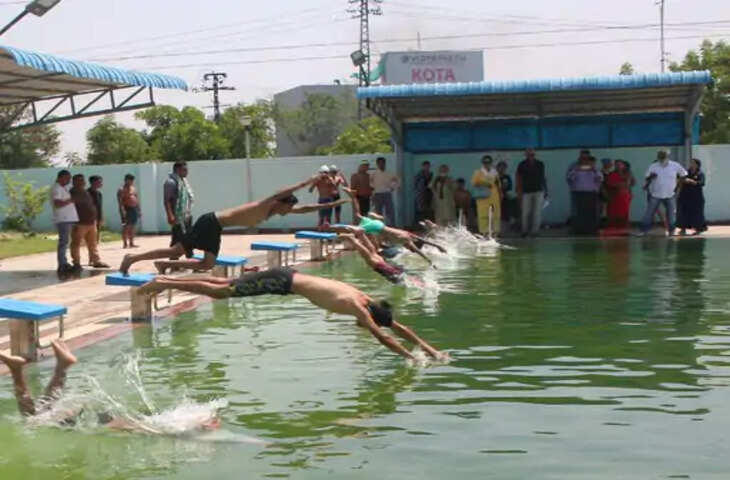 Kota वरिष्ठ जिला स्तरीय तैराकी प्रतियोगिता का आयोजन