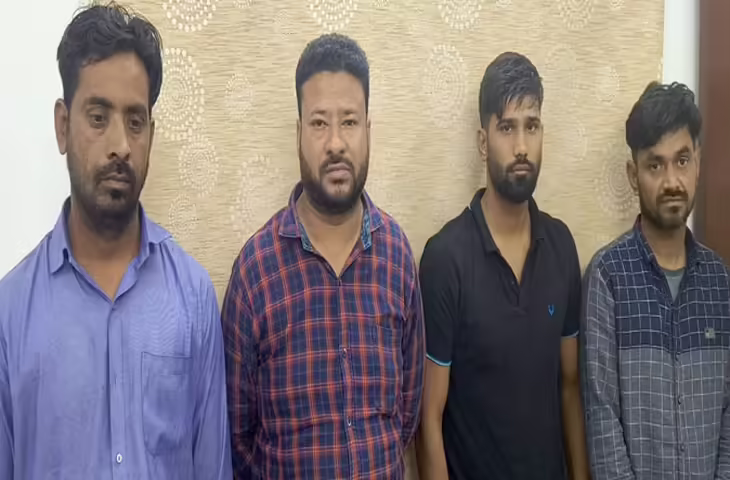 लखनऊ :मेरठ का ठक-ठक गैंग लखनऊ आकर करता था टप्पेबाजी चार गिरफ्तार
