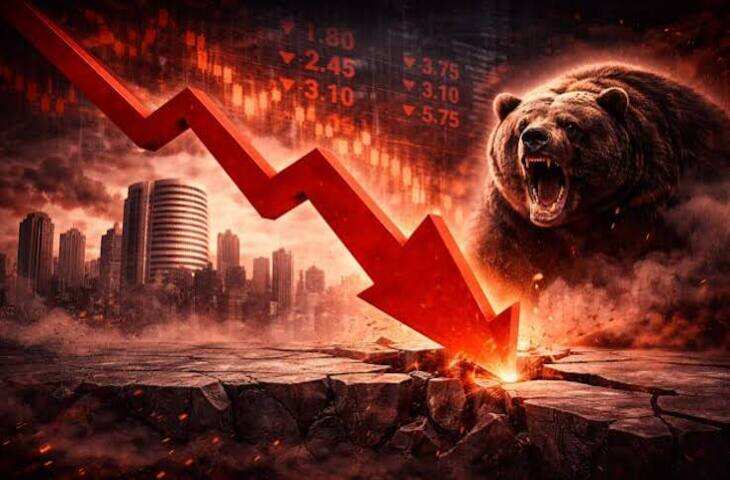 Share Market&nbsp;में फिर मची भगदड़! सेंसेक्स और निफ्टी में बड़ा फॉल, इन 2 सेक्टर्स के शेयर्स ने डुबोई निवेशकों की लुटिया