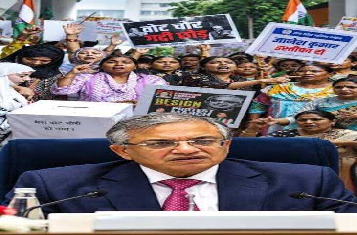 CEC Protest: ज्ञानेश कुमार के खिलाफ दिल्ली में IYC-NSUI का प्रदर्शन, जंतर-मंतर मार्च से पहले हिरासत में लिए गए कार्यकर्ता