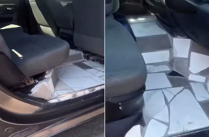 कार की मैट रोज हो जाती थी गंदी, बार-बार सफाई से बचने का शख्स ने निकाला जुगाड़, फर्श पर लगा दी टाइलें