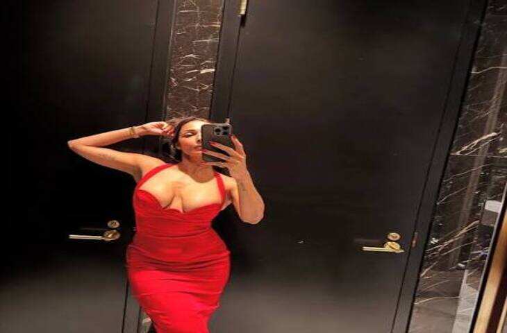 लाल ड्रेस में Malaika Arora का ग्लैमरस अंदाज, सोशल मीडिया पर फिर छाया जलवा
