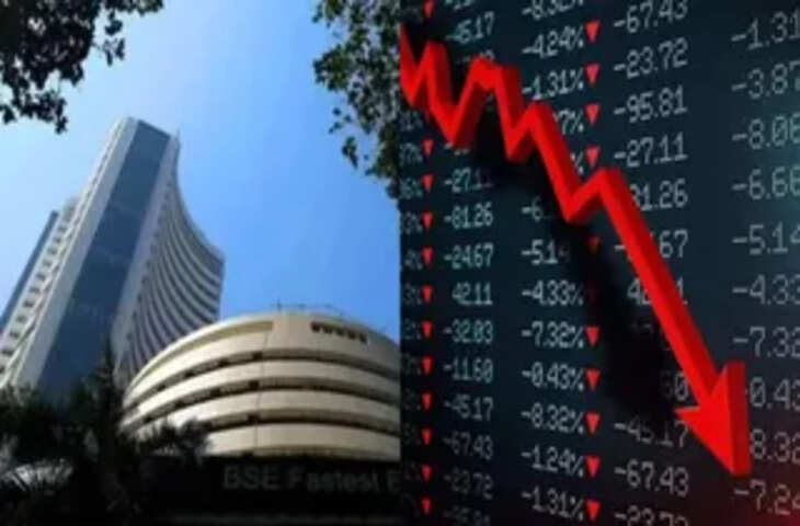 शेयर बाजार में गिरावट: सेंसेक्स 500 अंक गिरकर 72,550 के स्तर पर, निफ्टी भी 200 पॉइंट लुढ़का