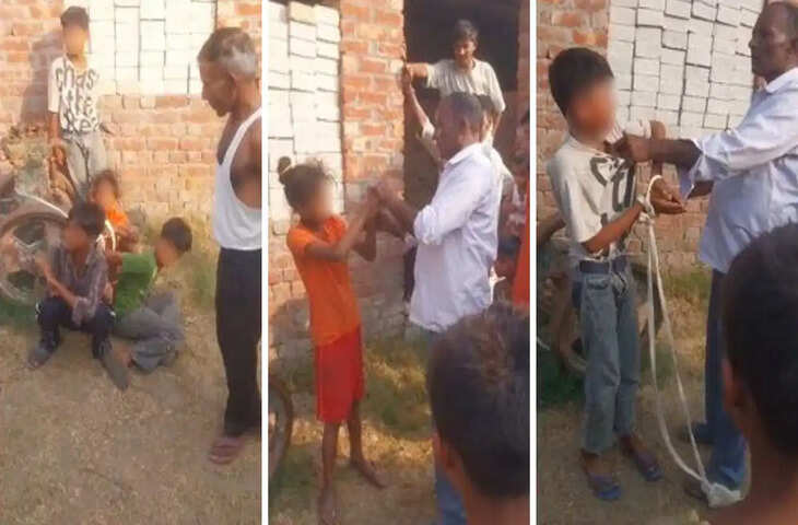 रुड़की में अमानवीय घटना: कोल्ड ड्रिंक चोरी के शक में 4 बच्चों को रस्सी से बांधकर पीटा, वीडियो वायरल
