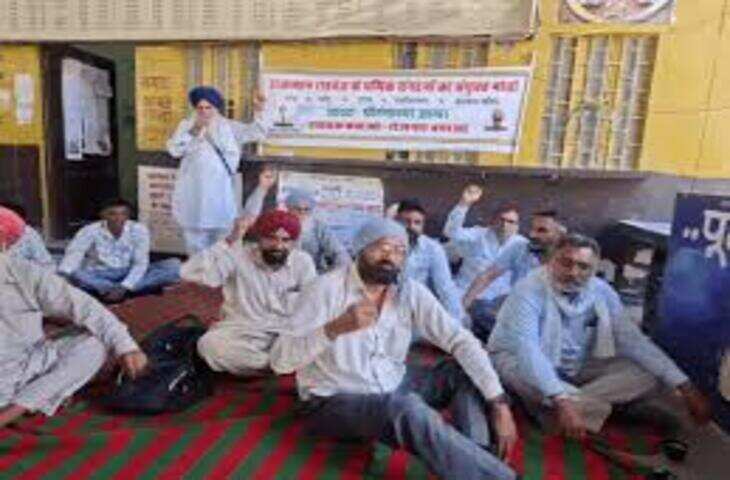 श्रीगंगानगर में गुरुद्वारे में घुसी लोक परिवहन की बस, फुटेज में देंखे बड़ा हादसा टला