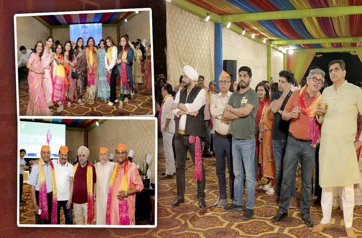 गुलाल, फूलों की बारिश और संगीत, नोएडा के सेक्टर-44 में ऐसे मना रंगों का त्योहार