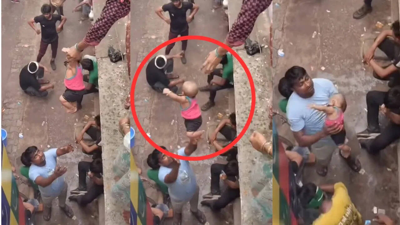 महिला ने छत से फेंक दिया बच्चा, फिर जो हुआ...VIDEO ने इंटरनेट पर मचाई सनसनी