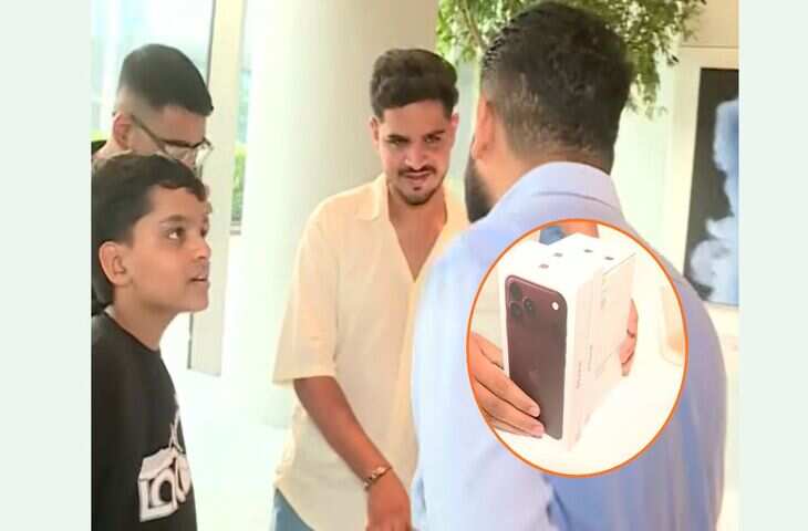 छोटे बच्चे ने खरीदे 9 iPhone 18! Mumbai BKC में 5 घंटे लाइन में लगा, वीडियो वायरल