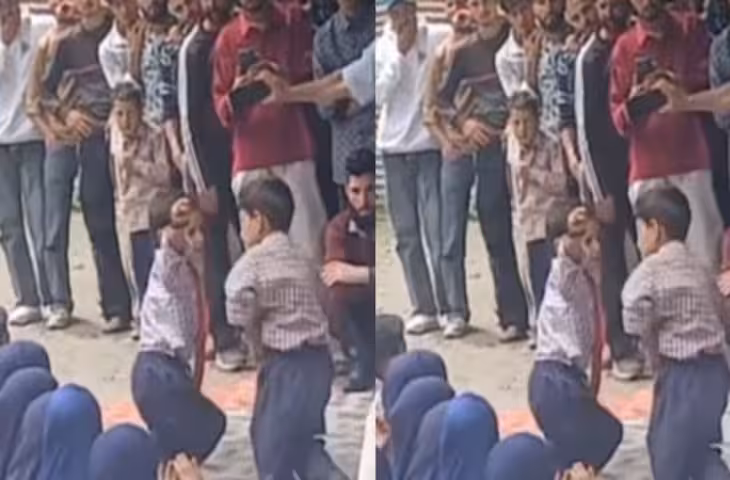 स्कूल ड्रेस में बच्चों ने मचाई धूम, &lsquo;Ho Jayegi Balle Balle&rsquo; गाने पर किया डांस, मास्टर जी भी नहीं हटा पाए नजर