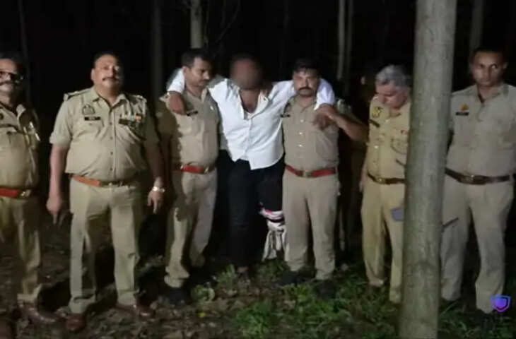 सहारनपुर में मुठभेड़ में गोकशी का आरोपी गिरफ्तार, पुलिस पर फायरिंग के बाद पैर में लगी गोली