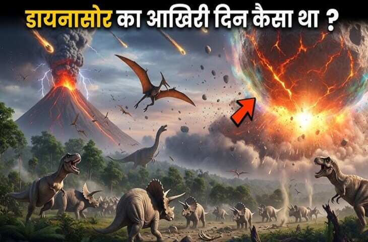 धरती का सबसे खौफनाक दिन! जब एक विशाल एस्टेरॉयड की टक्कर ने कुछ ही घंटों में डायनासोर की दुनिया खत्म कर दी​​​​​​​