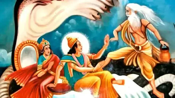 Why did maharishi vhrigu kick on the chest of lord Vishnu know what this whole context