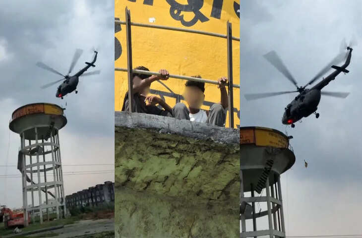 सिद्धार्थनगर में दर्दनाक हादसा: पानी की टंकी पर फंसे बच्चों का सेना ने किया रेस्क्यू, एक की मौत