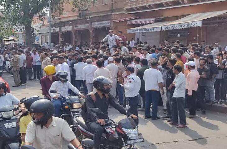 जयपुर में वन-वे व्यवस्था के विरोध में उतरे व्यापारी, वीडियो में जाने सुभाष चौक से बड़ी चौपड़ तक 155 दुकानें बंद; कारोबार प्रभावित होने का आरोप