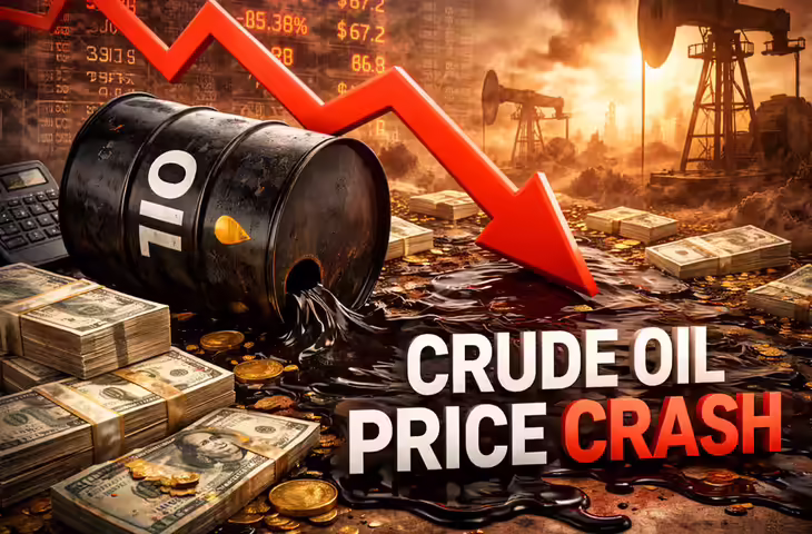 Crude Oil Price Crash : $80 के नीचे फिसला कच्चा तेल, जाने&nbsp;आम जनता, सरकार और निवेशकों पर क्या पड़ेगा इसका असर ?&nbsp;