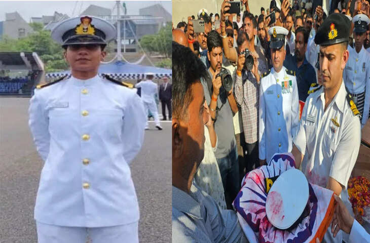 लाडनूं में नौसेना लेफ्टिनेंट अंशु राठौड़ को सैन्य सम्मान के साथ अंतिम विदाई, क्षेत्र में शोक की लहर