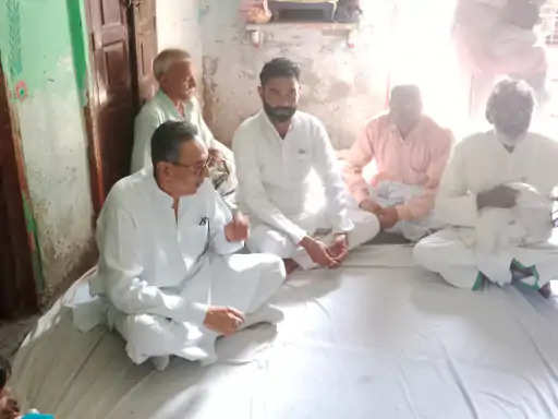 Bharatpur भरतपुर के मृतक कांस्टेबल के परिजनों से मिले मंत्री
