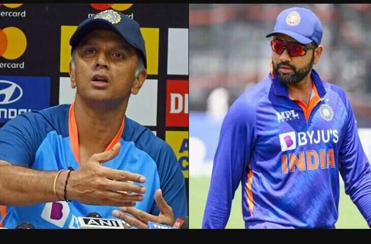 rahul dravid angry on rohit sharma