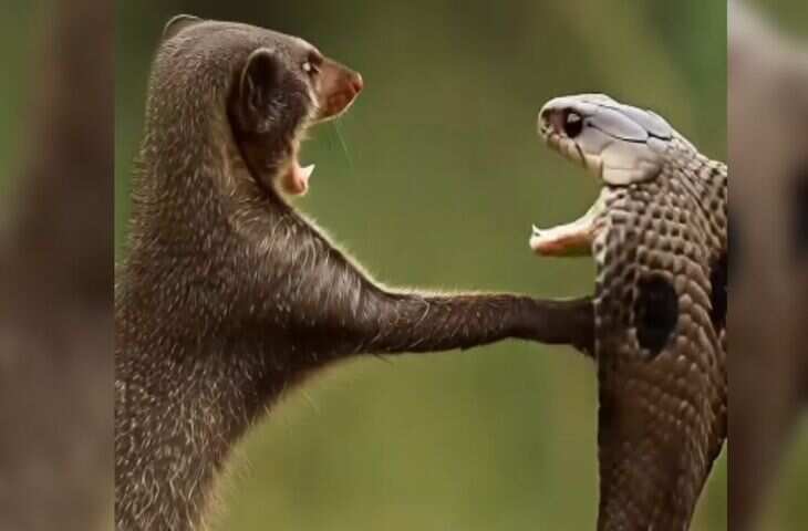 आज से पहले नहीं देखि होगी नेवले-सांप की इतनी भयंकर लड़ाई! पानी में जमकर हुआ दंगल, देखे वीडियो&nbsp;