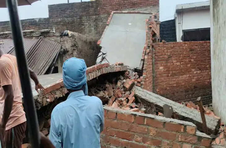 शाहजहांपुर में लेंटर गिरने से चाचा-भतीजे की मौत, मां गंभीर घायल; पड़ोसी की कच्ची दीवार गिरने से हुआ हादसा
