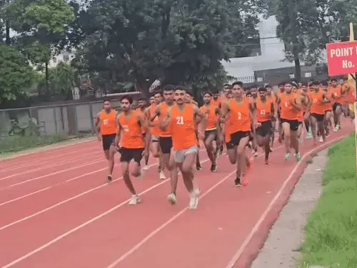 अमरोहा के युवाओं ने अग्निवीर भर्ती में दिखाया दम, 810 अभ्यर्थी दौड़ में सफल; 960 ने लिया हिस्सा