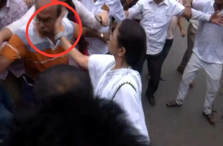 बरुईपुर प्रदर्शन के दौरान ममता बनर्जी ने कार्यकर्ता को जड़ा थप्पड़, घटना पर BJP का तंज; सियासत गरमाई