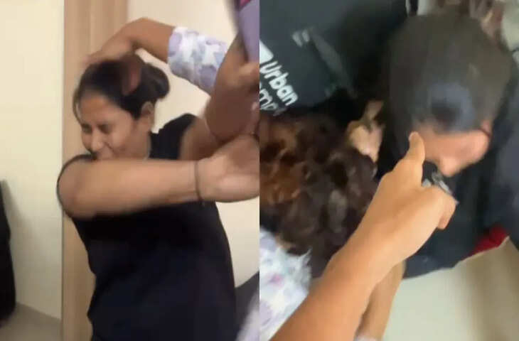 मसाज के लिए महिला ने कराई थी बुकिंग, कैंसिल करना पड़ गया भारी, Video में देखें क्या हुआ