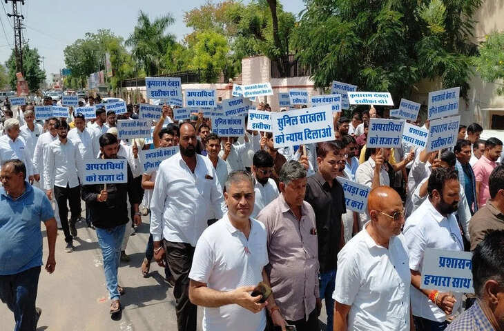 नागौर में माली समाज का विरोध-प्रदर्शन, आरोपियों की गिरफ्तारी और लूटी गई संपत्ति की बरामदगी की मांग