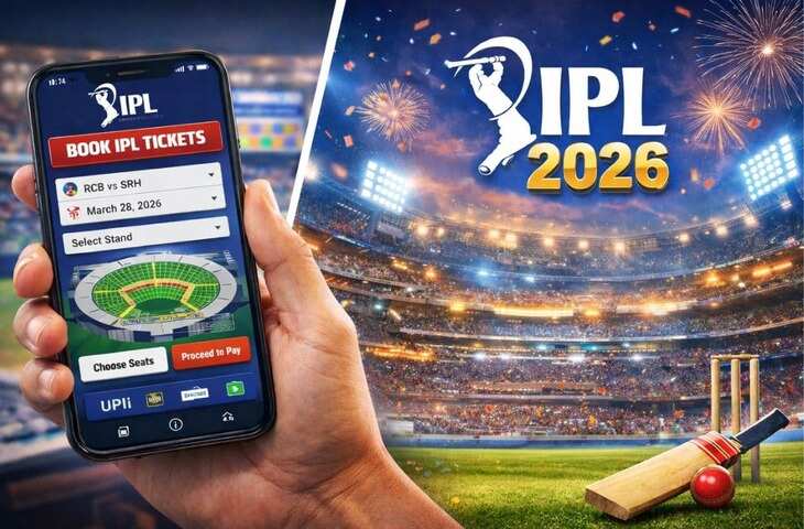 IPL 2026 के लिए टिकट कैसे बुक करें ? यहाँ जाने&nbsp;ऑफिशियल ऐप्स, ऑनलाइन प्रोसेस और हर जरूरी जानकारी&nbsp;