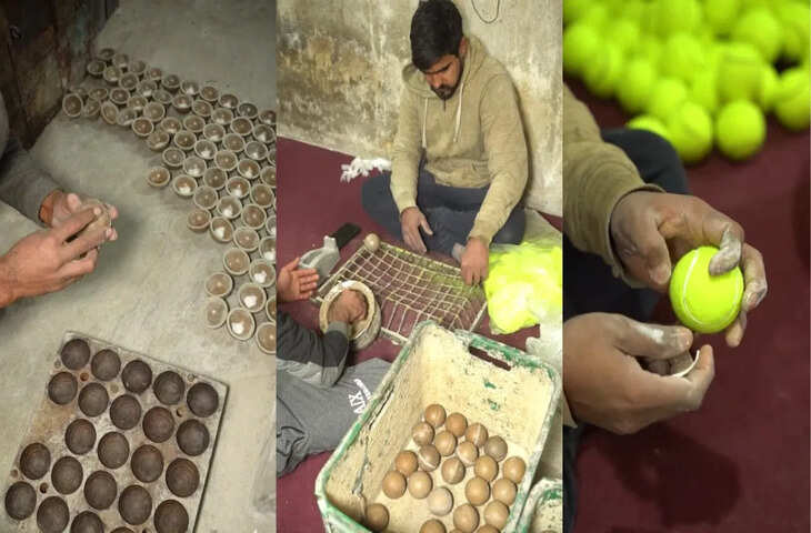 सोशल मीडिया पर वायरल: फैक्ट्री में बनते क्रिकेट टेनिस बॉल का वीडियो, देखकर रह गए लोग दंग
