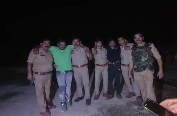कानपुर में पुलिस और गोतस्करों के बीच मुठभेड़: दो बदमाशों के पैर में लगी गोली, तमंचे और गोकशी के औजार बरामद