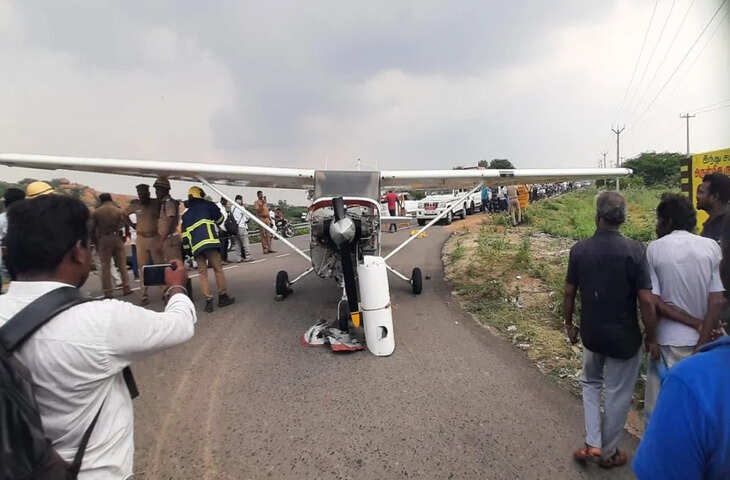 BREAKING : किशनगढ़ एयरपोर्ट पर ट्रेनी विमान की इमरजेंसी लैंडिंग: टायर फटने से 3 घंटे हवा में रहा, सुरक्षित उतरे पायलट