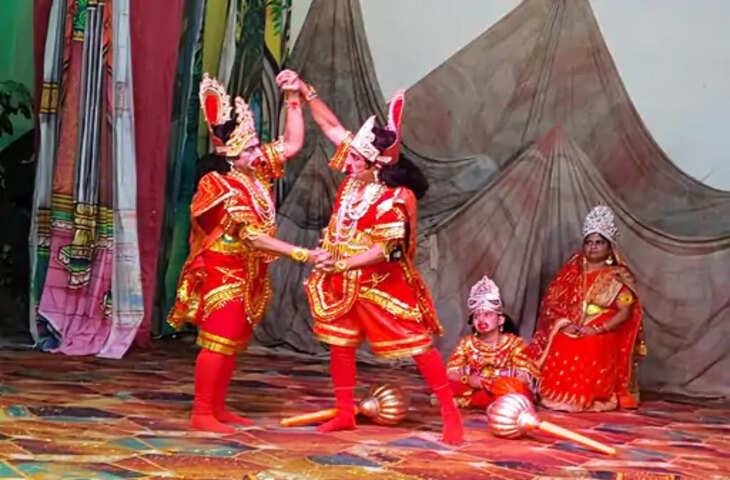लखनऊ की रामलीला में शबरी मिलन और लंका दहन का मंचन, भक्ति और रोमांच से सराबोर हुए दर्शक